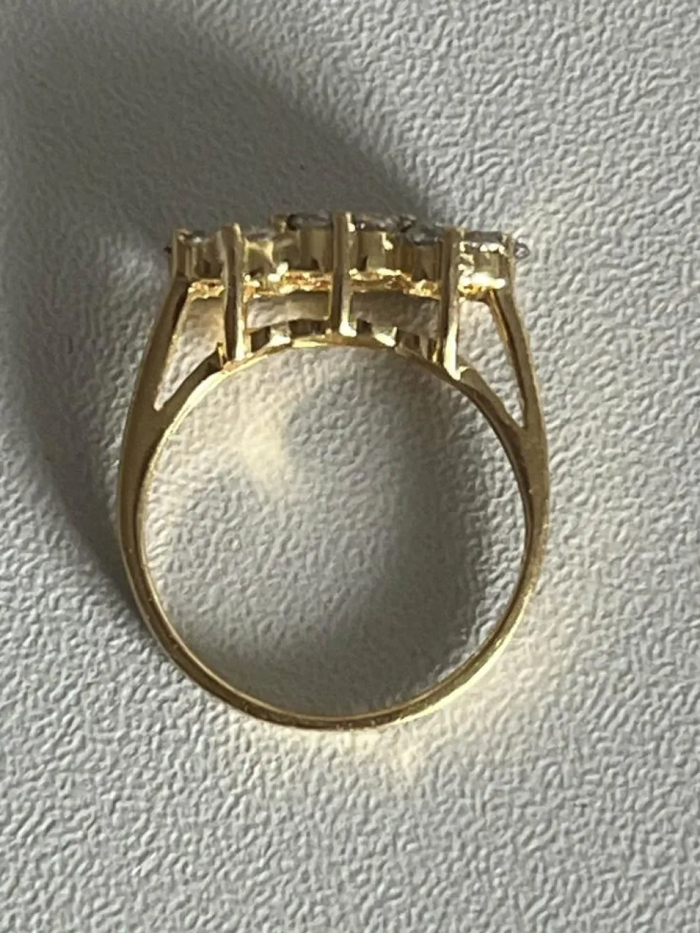 Bague Jarretière Or Jaune Diamants