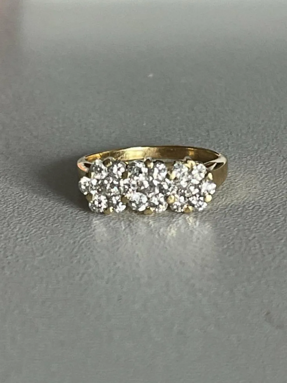 Bague Jarretière Or Jaune Diamants