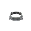 Bague Jarretière pavée de diamants