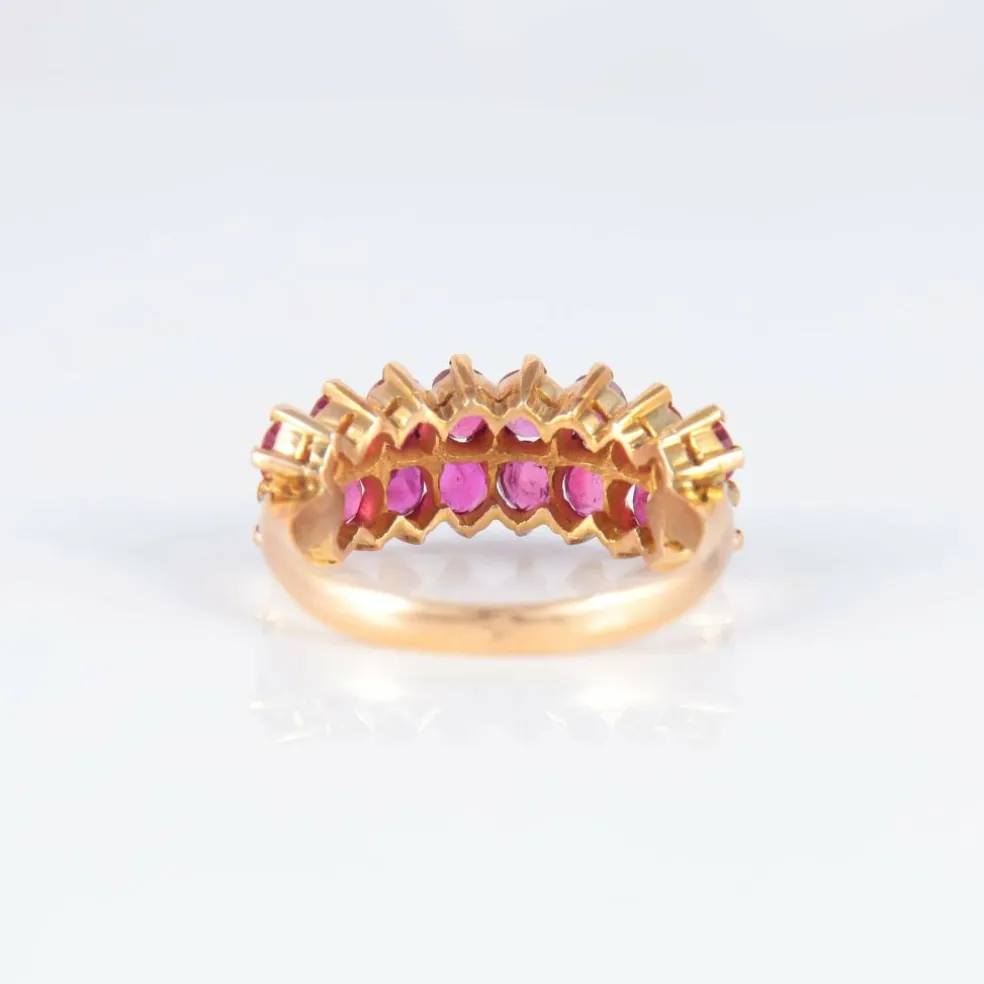 Bague Jarretière Rubis