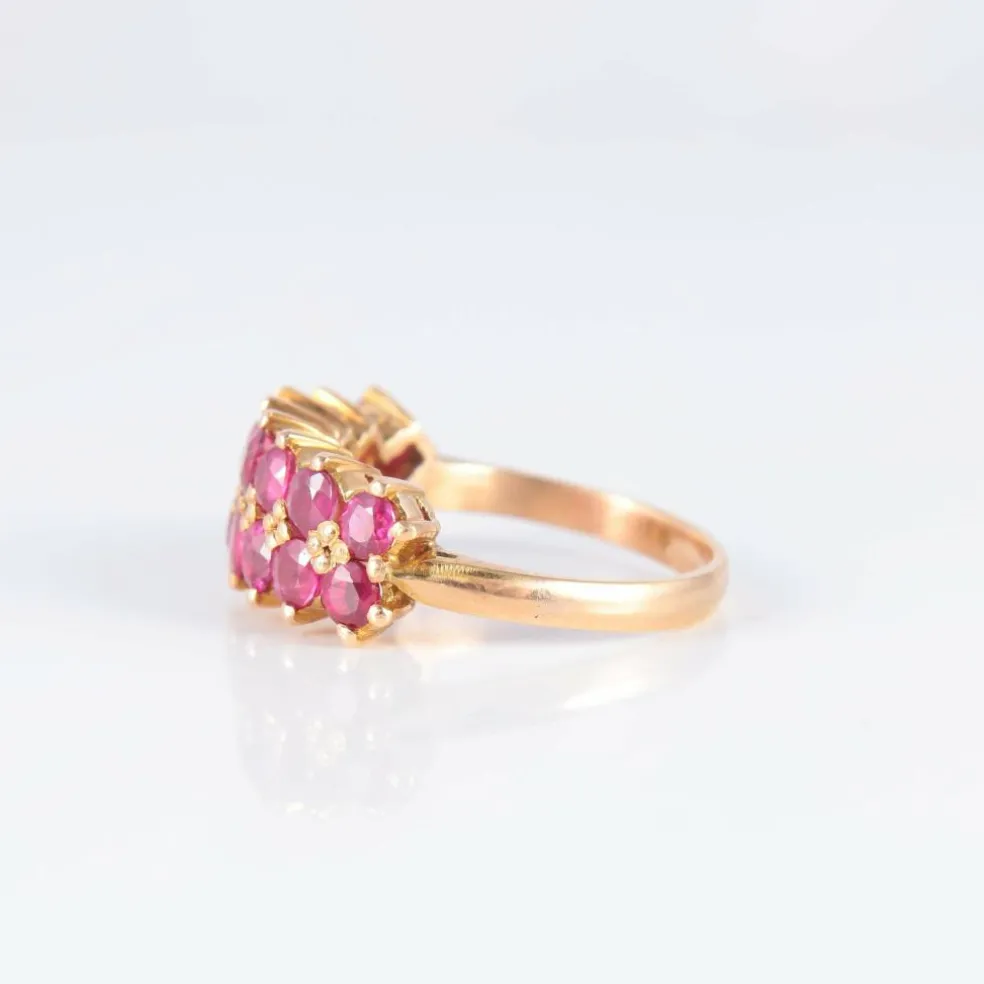 Bague Jarretière Rubis