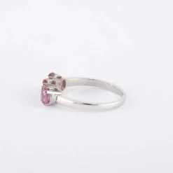 Bague Jarretière Rubis et Diamants