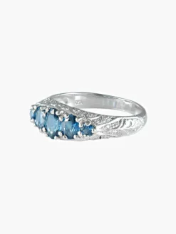 Bague Jarretière Saphirs