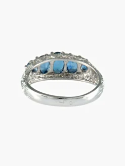 Bague Jarretière Saphirs