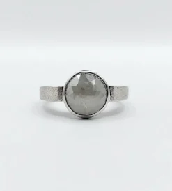 Bague joaillier PAGLIANI or gris diamant gris de 3,50 carats