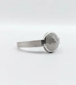 Bague joaillier PAGLIANI or gris diamant gris de 3,50 carats