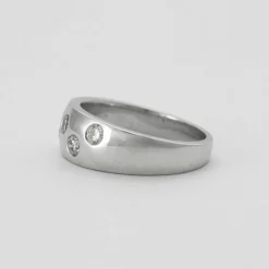 Bague jonc 5 Diamants