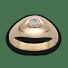 Bague Jonc Anglais en or jaune avec un diamant