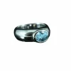 Bague jonc avec aigue-marine