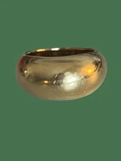 Bague Jonc Bombée Or Jaune