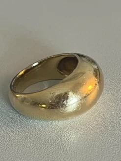 Bague Jonc Bombée Or Jaune