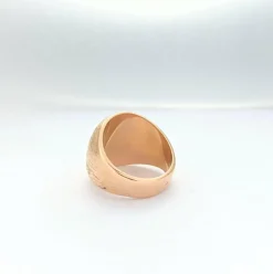 Bague jonc ciselée en or rose