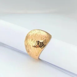 Bague jonc ciselée en or rose
