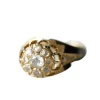 Bague jonc d'enfant émail et diamants