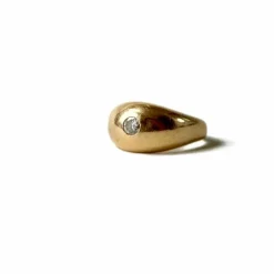 Bague jonc diamant