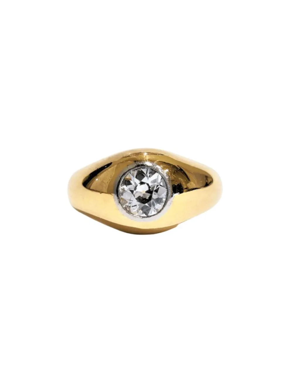 Bague jonc diamant