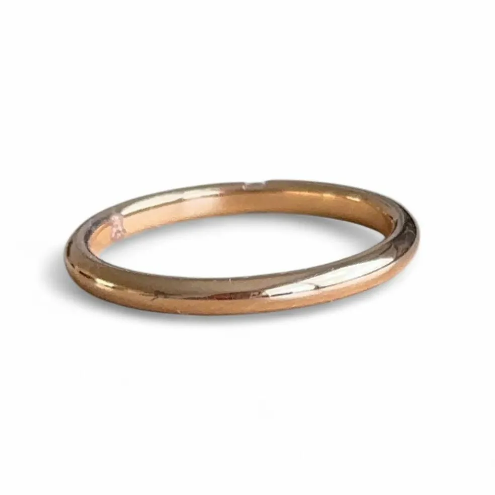 Bague jonc diamant or 18 carats