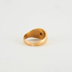 Bague jonc diamant or jaune