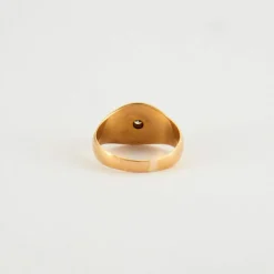 Bague jonc diamant or jaune