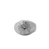 Bague jonc diamants