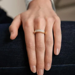 Bague Jonc Diamants