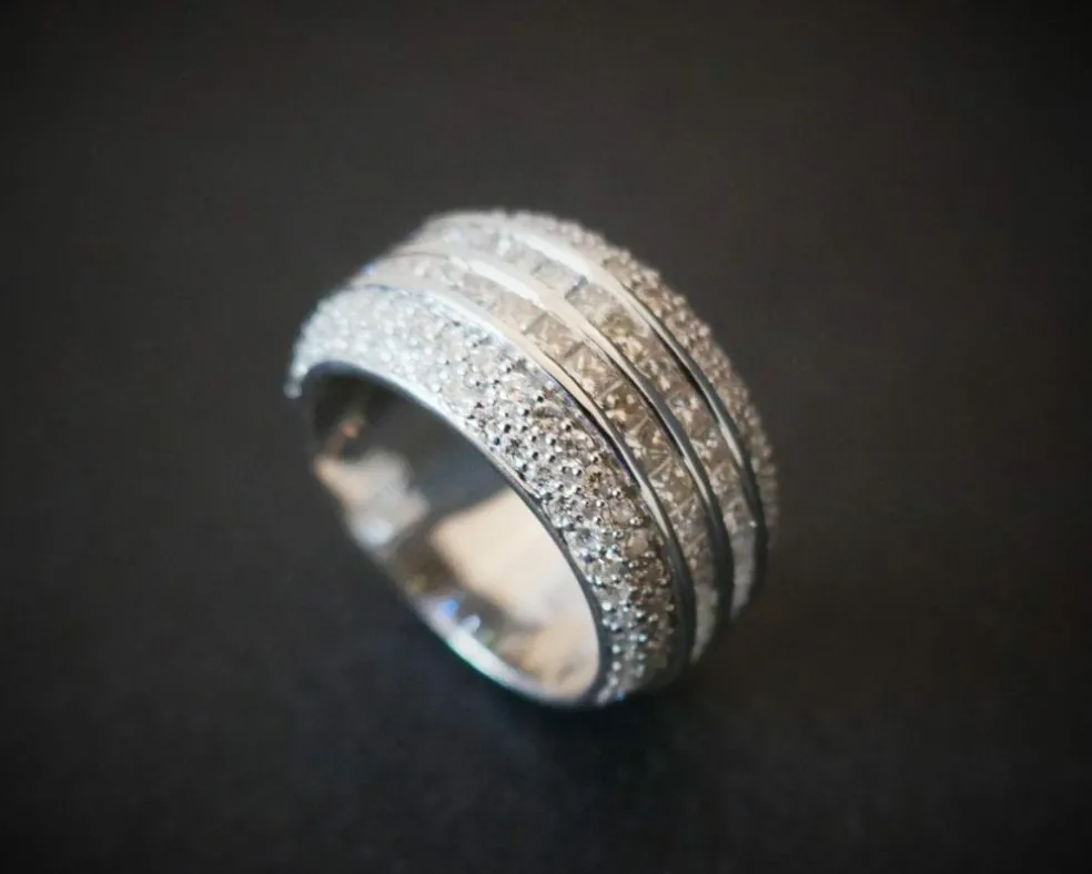 Bague Jonc Diamants