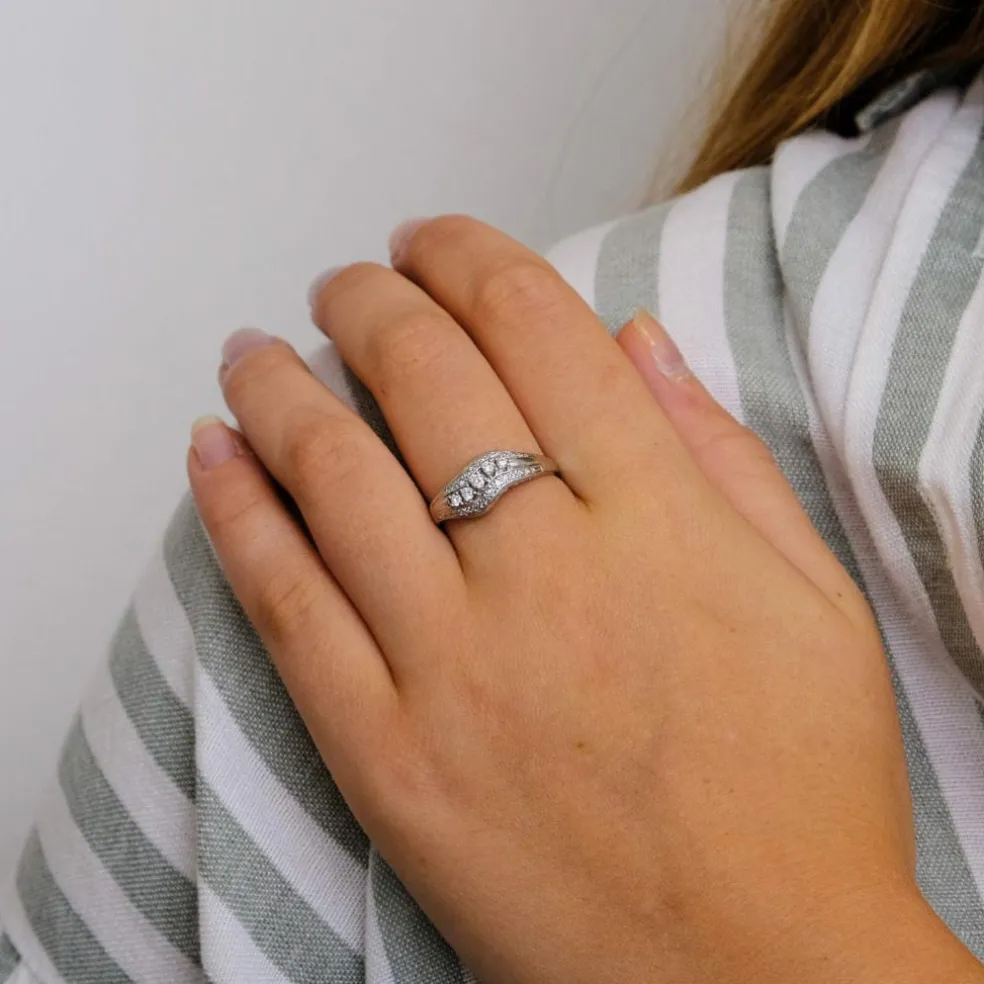 Bague Jonc Diamants