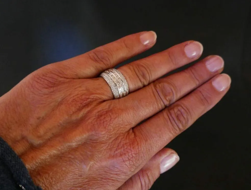 Bague Jonc Diamants