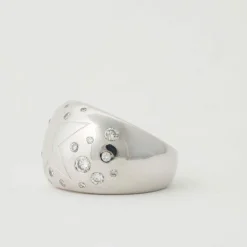 Bague jonc diamants