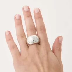 Bague jonc diamants