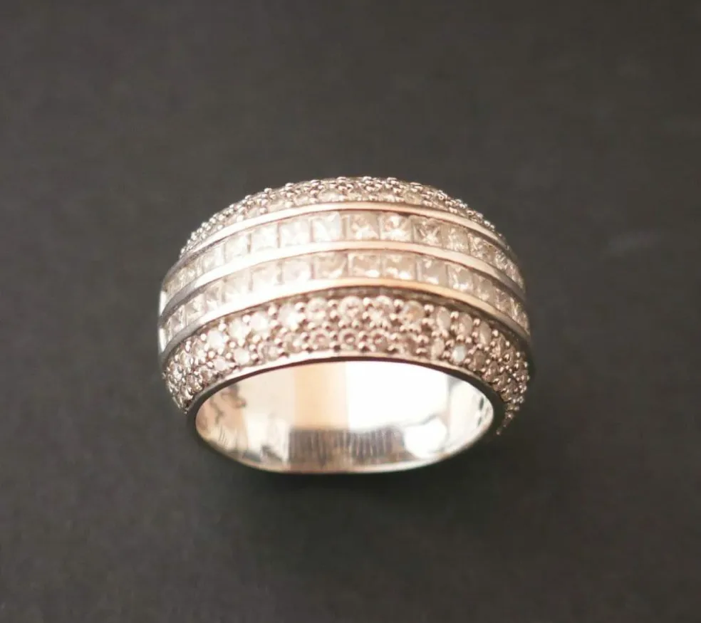 Bague Jonc Diamants