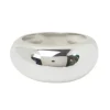 Bague jonc en or blanc