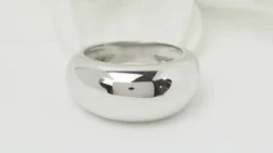 Bague jonc en or blanc