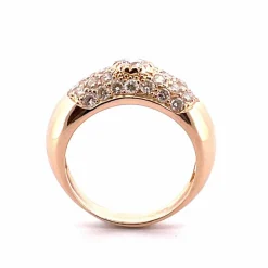 Bague jonc en Or jaune & Diamants