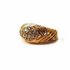 Bague jonc godronnée