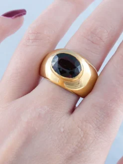 Bague Jonc Grenat