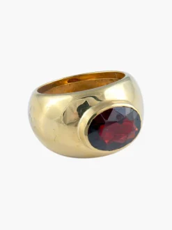 Bague Jonc Grenat