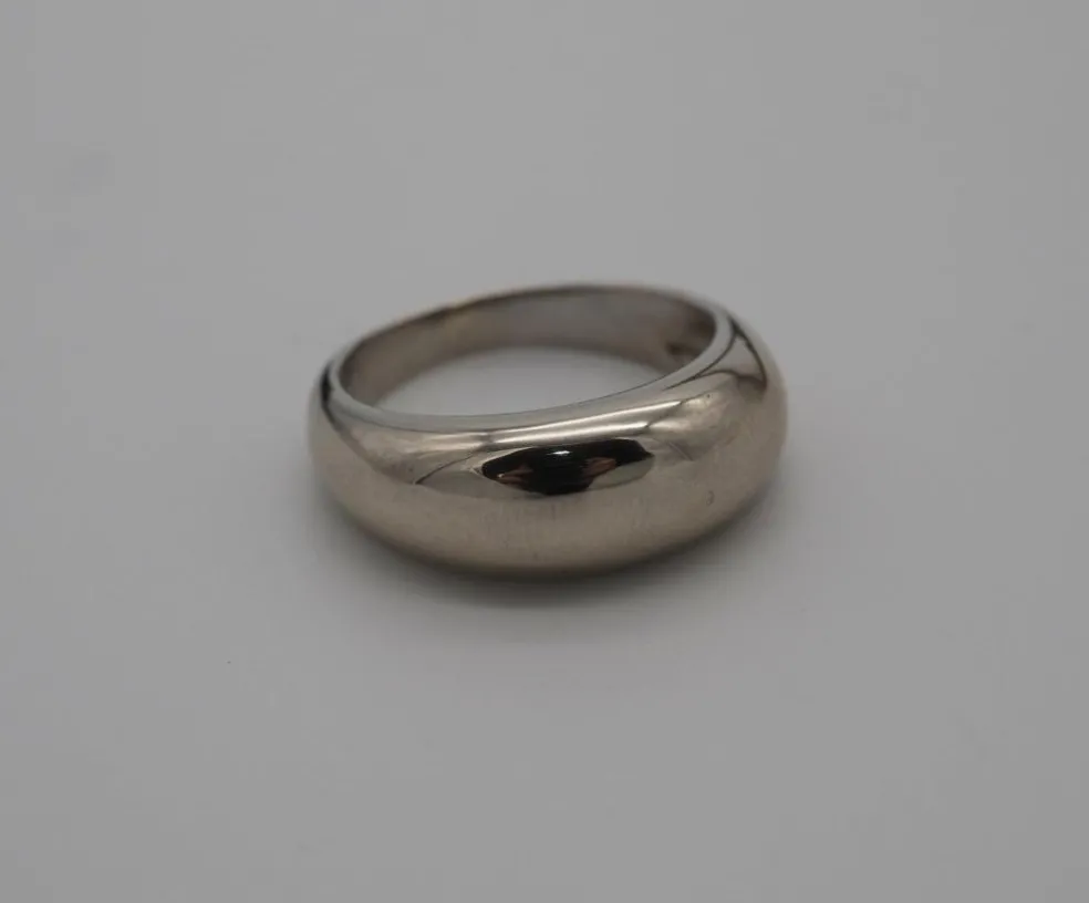 Bague jonc or blanc