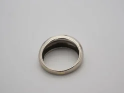 Bague jonc or blanc