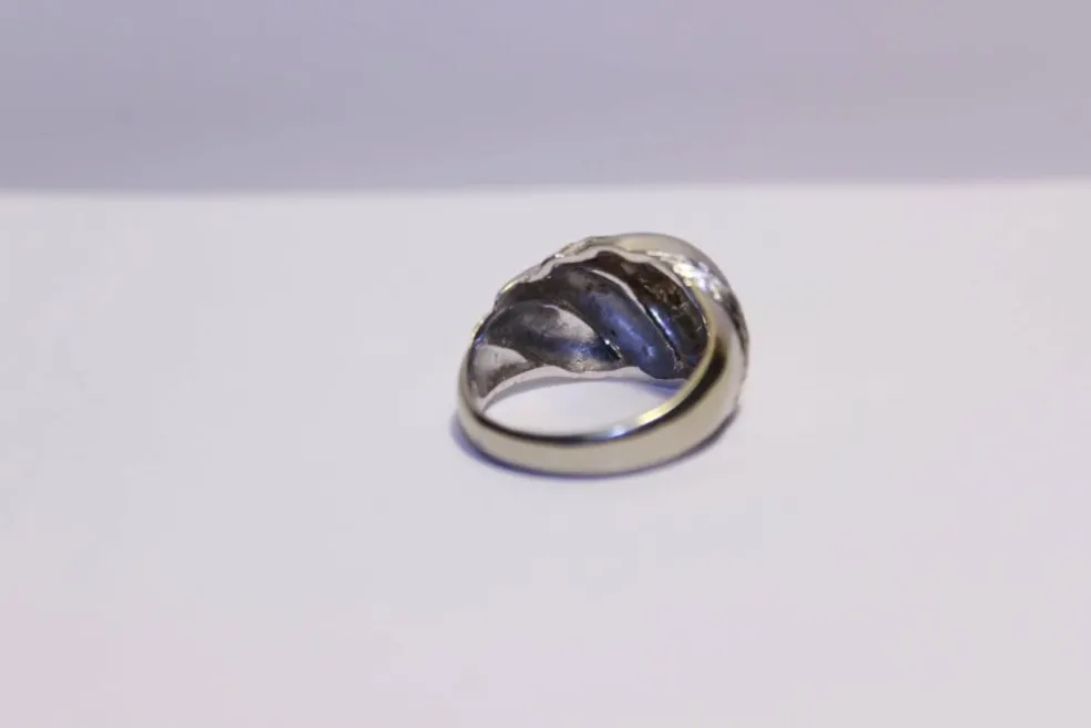 Bague Jonc Or blanc