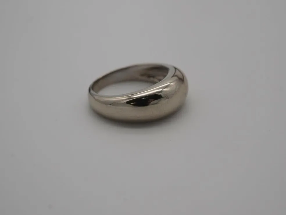 Bague jonc or blanc