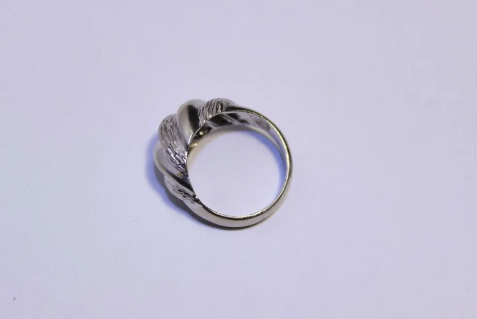 Bague Jonc Or blanc