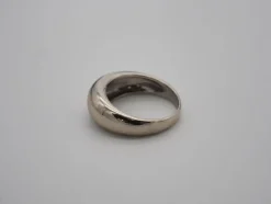 Bague jonc or blanc