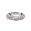 Bague jonc or blanc diamants