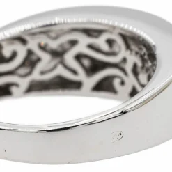 Bague Jonc Or blanc Diamant
