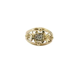 Bague Jonc or et diamant