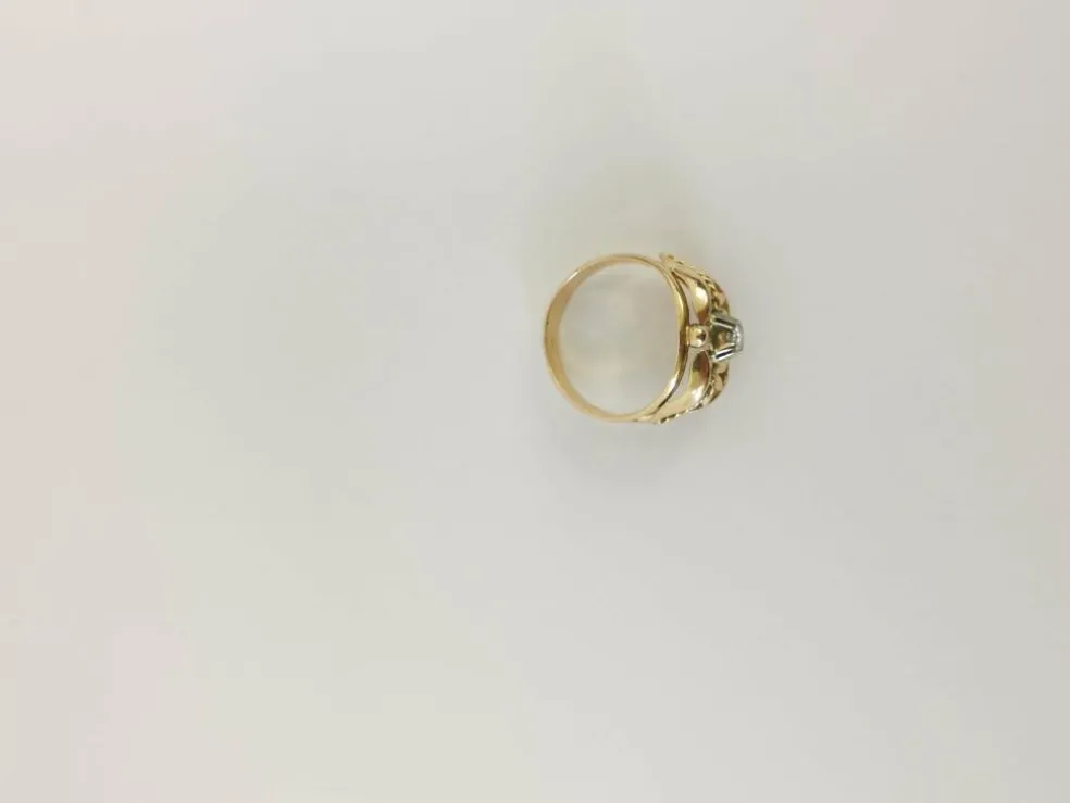 Bague Jonc or et diamant
