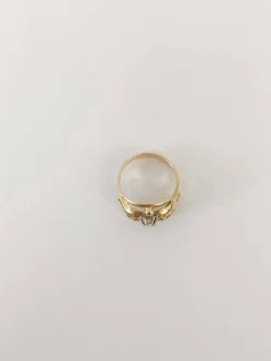 Bague Jonc or et diamant