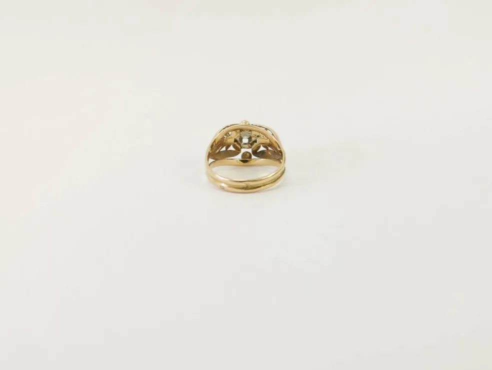 Bague Jonc or et diamant