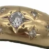 Bague Jonc or jaune & diamants